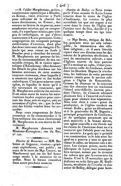 L'ami de la religion journal et revue ecclesiastique, politique et litteraire