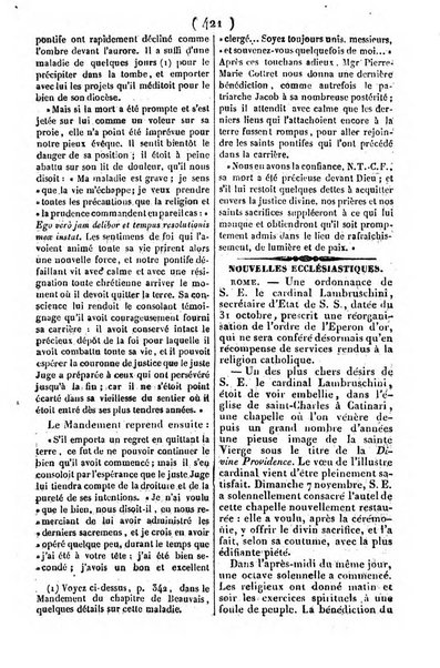 L'ami de la religion journal et revue ecclesiastique, politique et litteraire