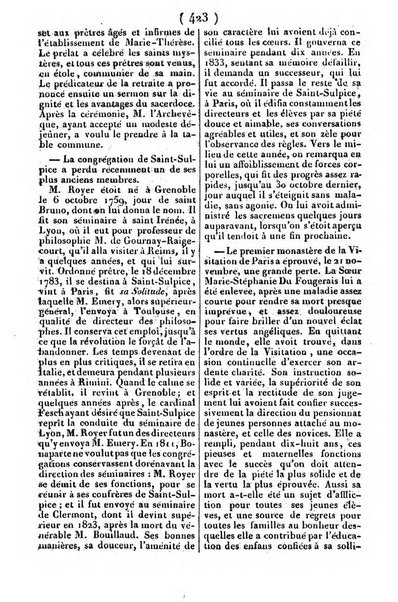 L'ami de la religion journal et revue ecclesiastique, politique et litteraire