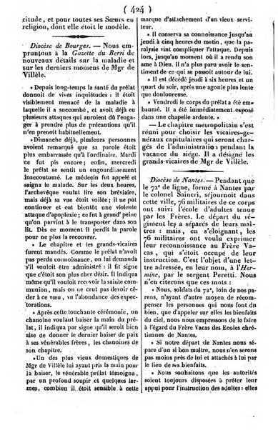 L'ami de la religion journal et revue ecclesiastique, politique et litteraire