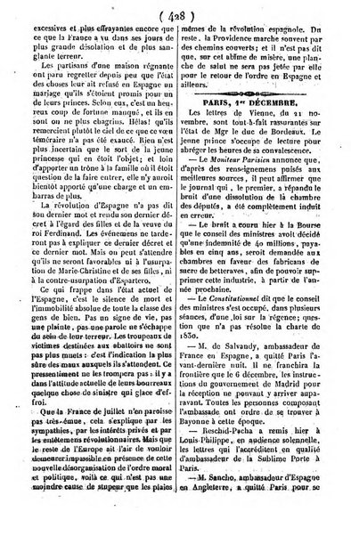 L'ami de la religion journal et revue ecclesiastique, politique et litteraire