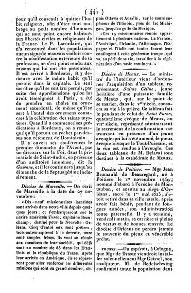 L'ami de la religion journal et revue ecclesiastique, politique et litteraire