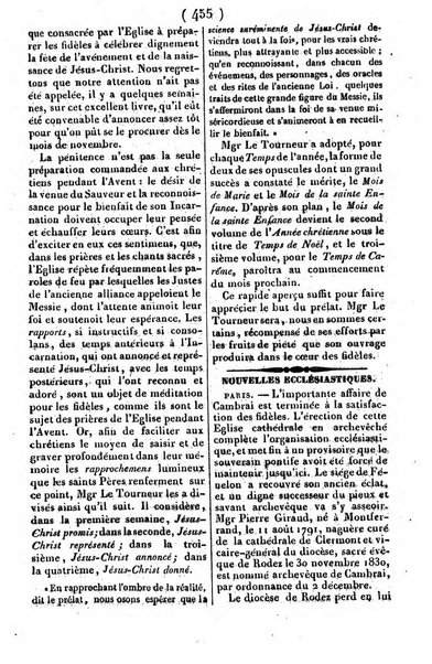 L'ami de la religion journal et revue ecclesiastique, politique et litteraire