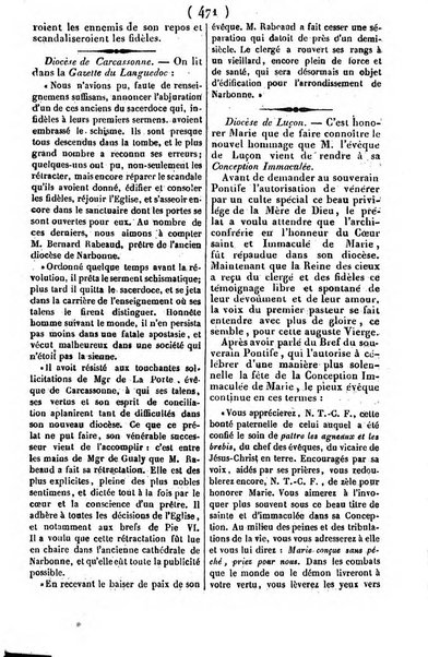 L'ami de la religion journal et revue ecclesiastique, politique et litteraire