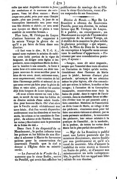 L'ami de la religion journal et revue ecclesiastique, politique et litteraire