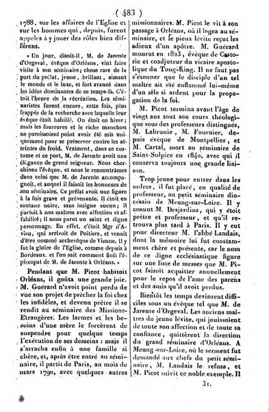 L'ami de la religion journal et revue ecclesiastique, politique et litteraire