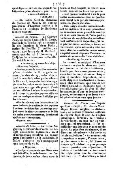 L'ami de la religion journal et revue ecclesiastique, politique et litteraire