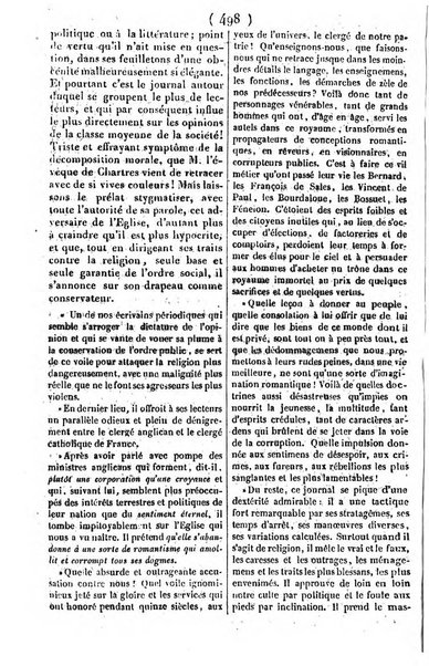 L'ami de la religion journal et revue ecclesiastique, politique et litteraire