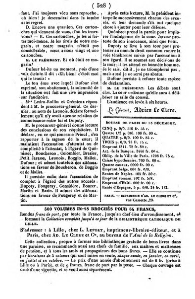 L'ami de la religion journal et revue ecclesiastique, politique et litteraire