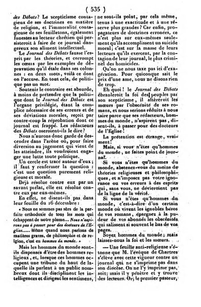 L'ami de la religion journal et revue ecclesiastique, politique et litteraire