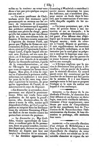 L'ami de la religion journal et revue ecclesiastique, politique et litteraire