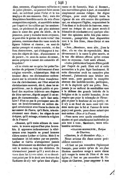 L'ami de la religion journal et revue ecclesiastique, politique et litteraire