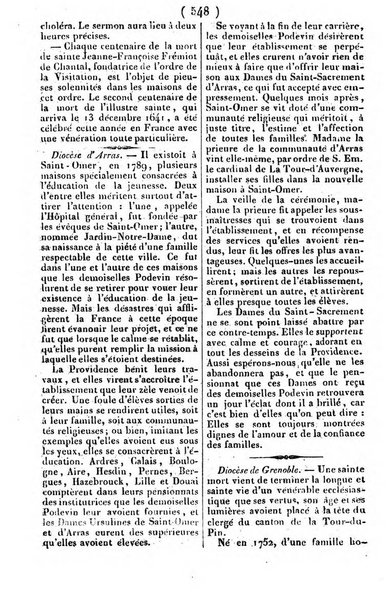 L'ami de la religion journal et revue ecclesiastique, politique et litteraire