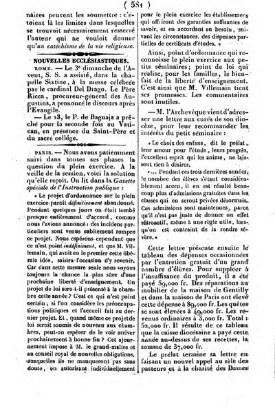 L'ami de la religion journal et revue ecclesiastique, politique et litteraire