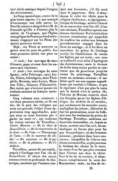 L'ami de la religion journal et revue ecclesiastique, politique et litteraire