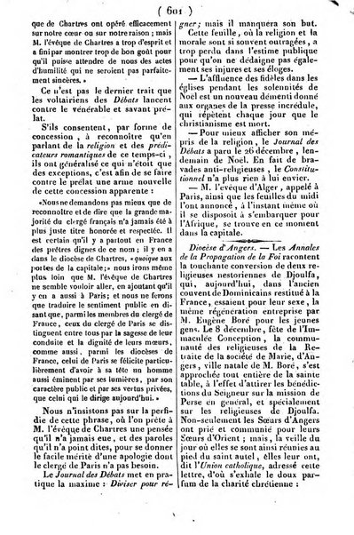 L'ami de la religion journal et revue ecclesiastique, politique et litteraire