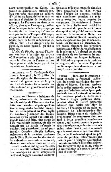 L'ami de la religion journal et revue ecclesiastique, politique et litteraire