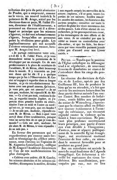 L'ami de la religion journal et revue ecclesiastique, politique et litteraire