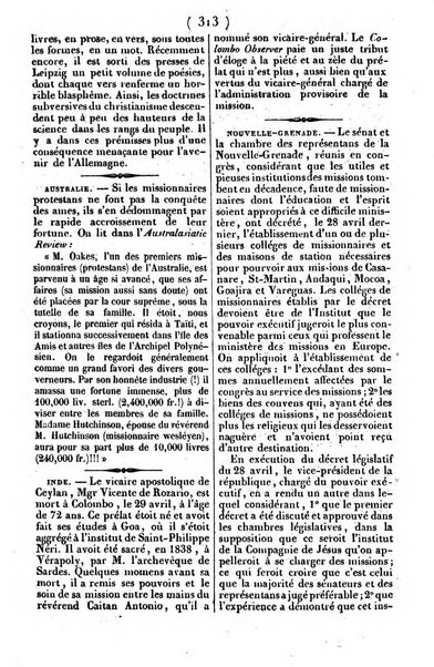 L'ami de la religion journal et revue ecclesiastique, politique et litteraire