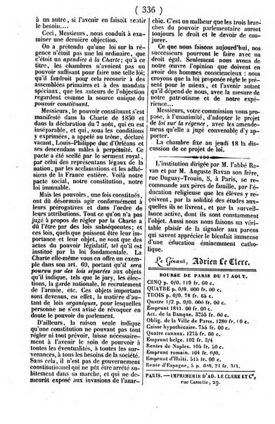 L'ami de la religion journal et revue ecclesiastique, politique et litteraire