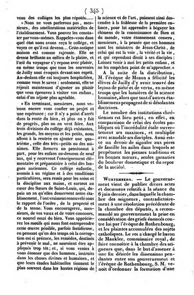 L'ami de la religion journal et revue ecclesiastique, politique et litteraire