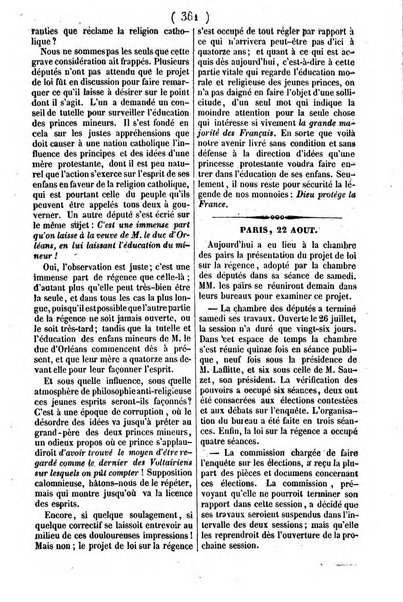 L'ami de la religion journal et revue ecclesiastique, politique et litteraire