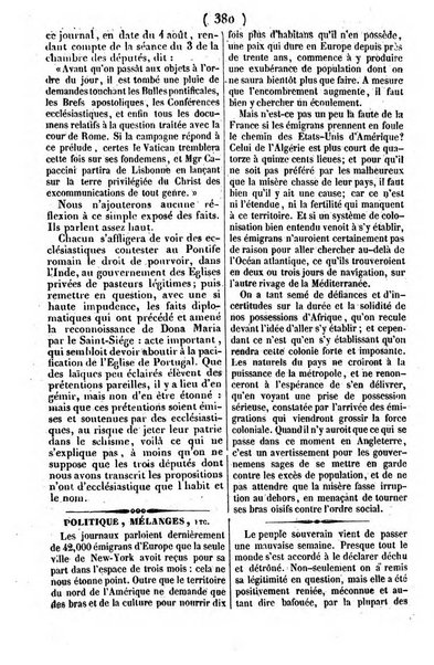 L'ami de la religion journal et revue ecclesiastique, politique et litteraire