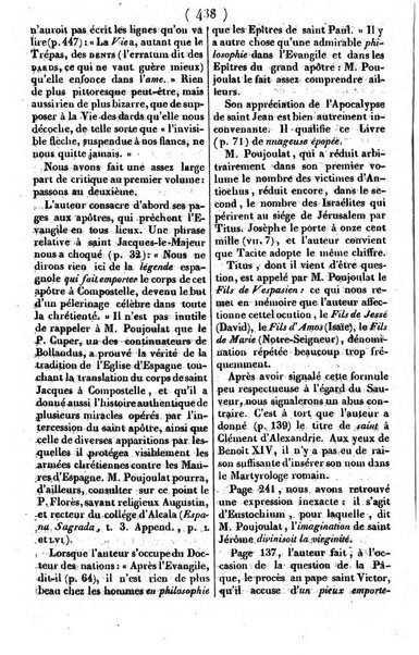 L'ami de la religion journal et revue ecclesiastique, politique et litteraire