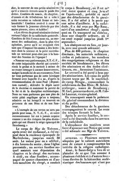 L'ami de la religion journal et revue ecclesiastique, politique et litteraire