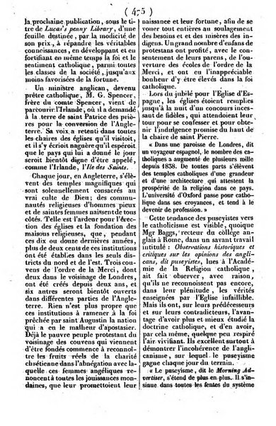 L'ami de la religion journal et revue ecclesiastique, politique et litteraire