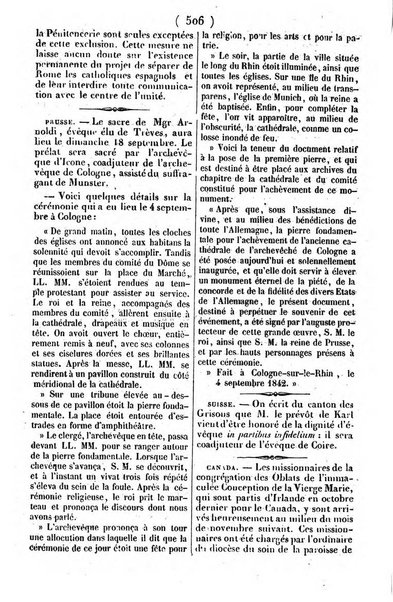 L'ami de la religion journal et revue ecclesiastique, politique et litteraire