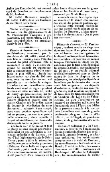 L'ami de la religion journal et revue ecclesiastique, politique et litteraire