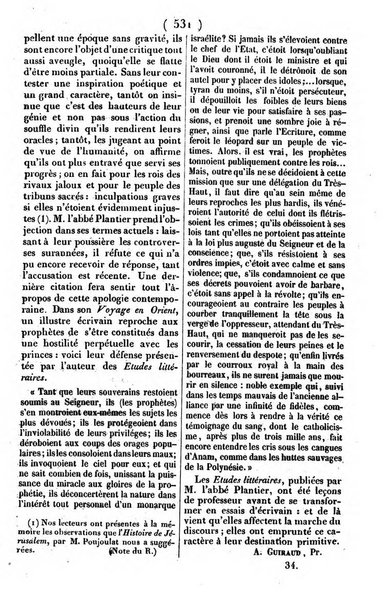 L'ami de la religion journal et revue ecclesiastique, politique et litteraire