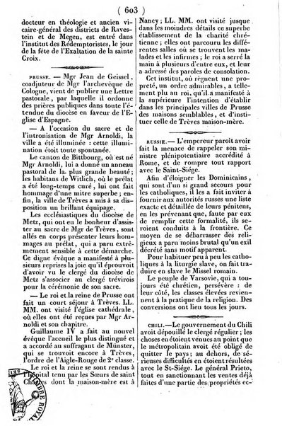 L'ami de la religion journal et revue ecclesiastique, politique et litteraire