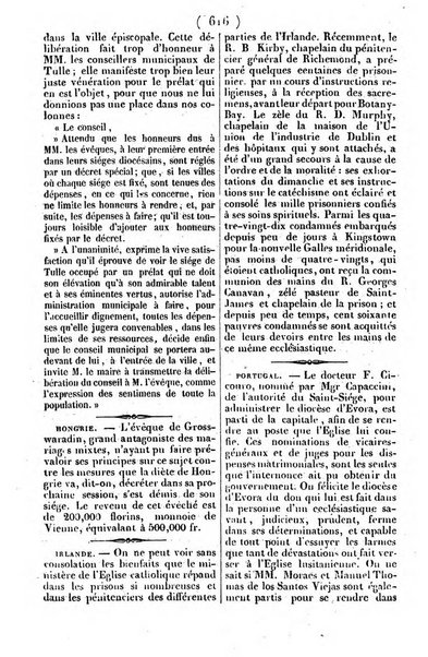 L'ami de la religion journal et revue ecclesiastique, politique et litteraire