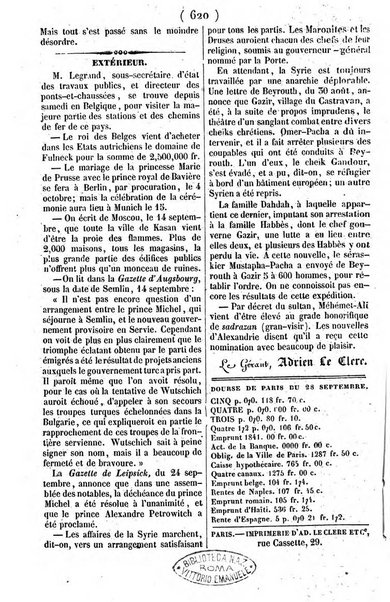 L'ami de la religion journal et revue ecclesiastique, politique et litteraire