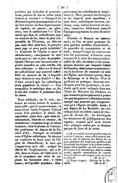 L'ami de la religion journal et revue ecclesiastique, politique et litteraire