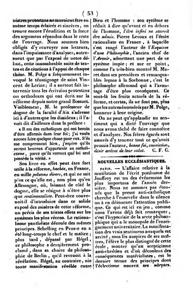 L'ami de la religion journal et revue ecclesiastique, politique et litteraire