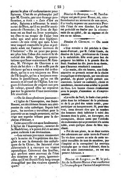 L'ami de la religion journal et revue ecclesiastique, politique et litteraire