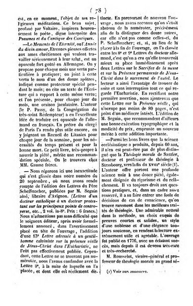 L'ami de la religion journal et revue ecclesiastique, politique et litteraire