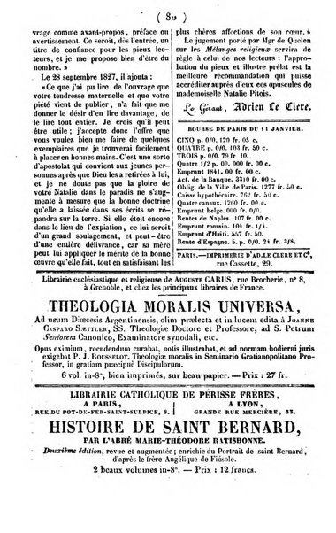 L'ami de la religion journal et revue ecclesiastique, politique et litteraire