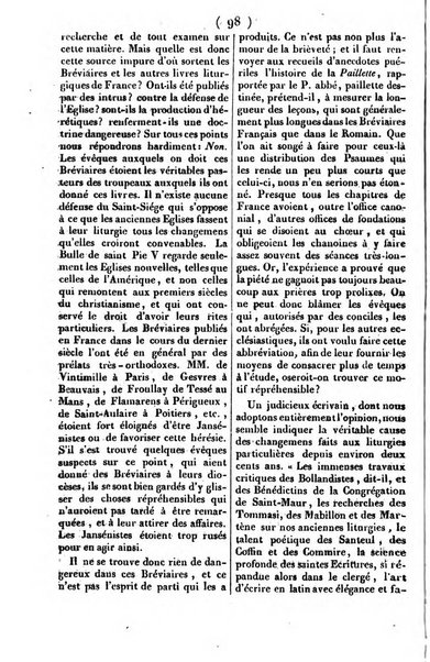 L'ami de la religion journal et revue ecclesiastique, politique et litteraire