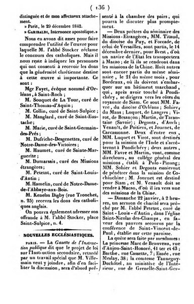 L'ami de la religion journal et revue ecclesiastique, politique et litteraire