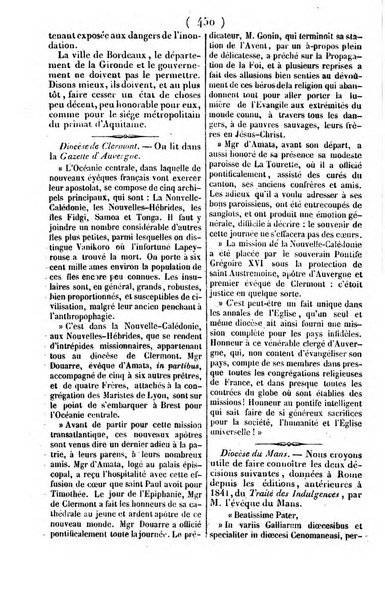 L'ami de la religion journal et revue ecclesiastique, politique et litteraire