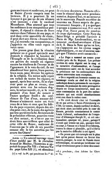 L'ami de la religion journal et revue ecclesiastique, politique et litteraire