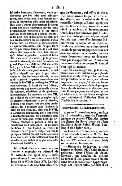 L'ami de la religion journal et revue ecclesiastique, politique et litteraire