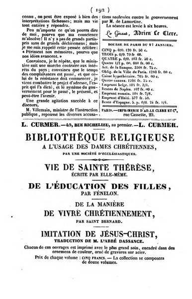 L'ami de la religion journal et revue ecclesiastique, politique et litteraire