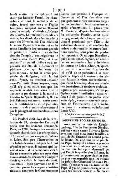 L'ami de la religion journal et revue ecclesiastique, politique et litteraire