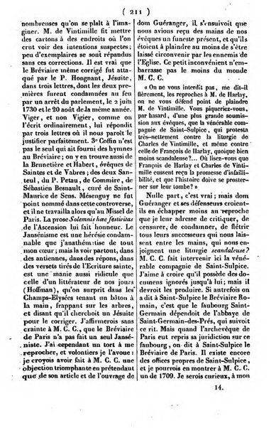 L'ami de la religion journal et revue ecclesiastique, politique et litteraire