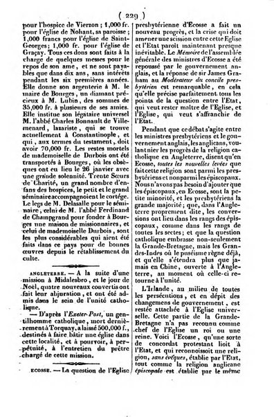 L'ami de la religion journal et revue ecclesiastique, politique et litteraire